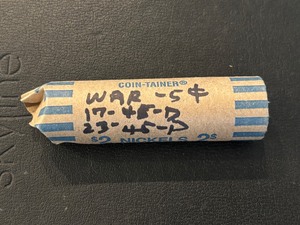 lot 63 image: Roll of Silver War Nickels
