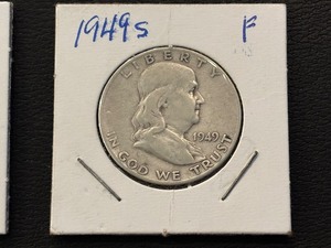 lot 41 image: 1949-S Franklin Half Dollar