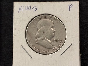 lot 46 image: 1949-S Franklin Half Dollar