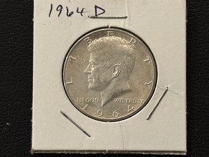 lot 51 image: 1964-D Kennedy Half Dollar