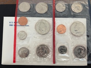 lot 15 image: 1981 P & D Mint Set