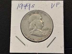 lot 30 image: 1949-S Franklin Half Dollar