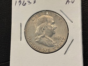 lot 31 image: 1963-D Franklin Half Dollar