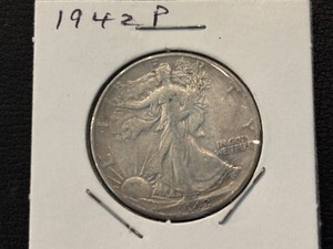 lot 32 image: 1942 Walking Liberty Half Dollar