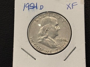 lot 36 image: 1954-D Franklin Half Dollar