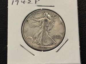 lot 38 image: 1942 Walking Liberty Half Dollar