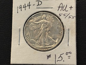 lot 39 image: 1944-D Walking Liberty Half Dollar