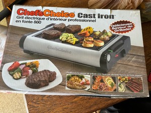lot 13 image: Chefs Choice Cast Iron Grill