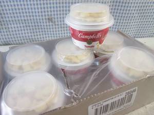 lot 117 image: (C-1) 6 Single Serve Campbells Tom...