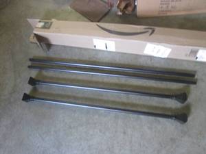 lot 28 image: (EW7) 2 Adjustable Length Black Alu...