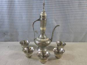 lot 65 image: (BS) Vintage Brass with Bone Inlays...
