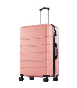 lot 114 image: Away Pink Hard-Shell Spinner Luggage Large Checked Size $295.99 Retail - Brand New