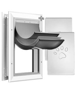lot 134 image: Cillion Pet Door with Locking Panels $109.99 - Brand New