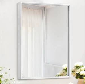lot 152 image: White Wall Mirror 16 x 20 - Brand New