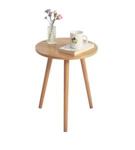 lot 162 image: AWASEN Wooden Side Table with Three Legs $39.99 Retail - Brand New