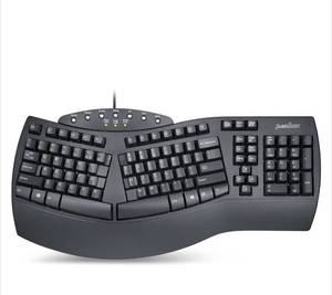 lot 165 image: Perixx PERIBOARD-512 Ergonomic Split USB Keyboard $79.99 Retail - Brand New