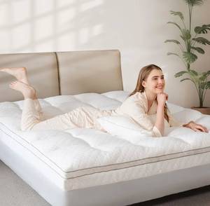lot 170 image: Plush Quilted Mattress Topper Queen - Brand New