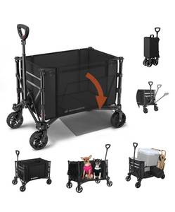 lot 180 image: Raynesys Folding Wagon Cart, 220 lb Capacity $79.99 Retail - Brand New