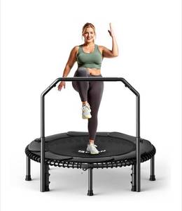 lot 182 image: Brand New BCAN 48 Workout Trampoline 450lb Weight Limit $169.99 Retail - Brand New