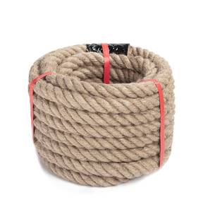 lot 192 image: Natural Fiber Rope Coil 49ft  $31.99 Retail Heavy Duty Utility Rope - Brand New