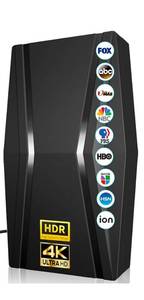 lot 198 image: IndoorOutdoor HDTV Antenna 4K Ultra HD 1080P $63.99 Retail - Brand New
