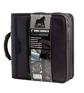 lot 202 image: Gearilla 3-Inch Zippered Binder with Handle and Shoulder Strap $47.99 Retail - Brand New