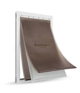 lot 204 image: PetSafe Large Dog Door With Double Flap $139.95 Retail - Brand New