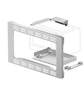 lot 214 image: Metal Ventilated Mounting Bracket for Microwave 27 1.2cuft $234.99 Retail - Brand New