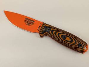 lot 30 image: ESEE-3 Fixed Blade Knife with Sheath