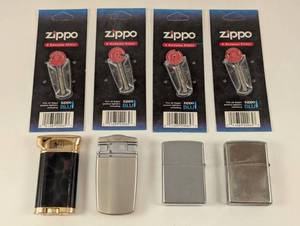 lot 38 image: Collection of Lighters with Zippo Flints