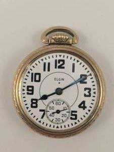 lot 51 image: Elgin B.W. Raymond Pocket Watch