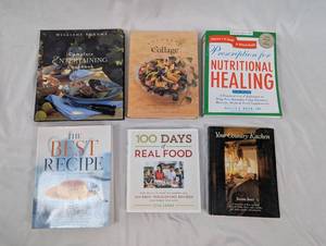 lot 58 image: Collection of Six Cookbooks and Nutritional Guide