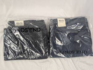 lot 83 image: Lands End Traditional Fit Jeans 46x30 - Set of Two