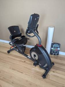lot 111 image: Schwinn Recumbent Exercise Bike