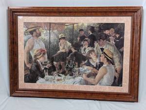 lot 125 image: Framed Print of Luncheon of the Boating Party