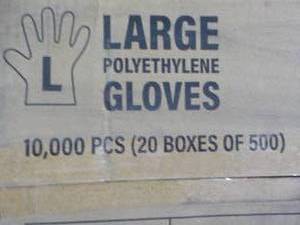 lot 133 image: Case of 10,000 size Large Polyethyl...