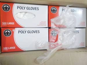 lot 134 image: Case of 10,000 size Large Polyethyl...