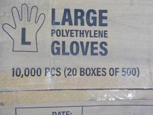 lot 135 image: Case of 10,000 size Large Polyethyl...