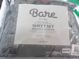 lot 137 image: Bare Home Split Cal King Sheet Set...