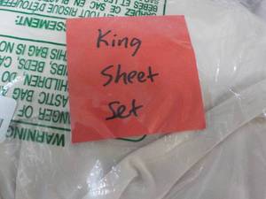 lot 138 image: Bare Home King Sheet Set...