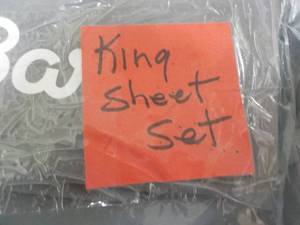 lot 144 image: Bare Home King Sheet Set...