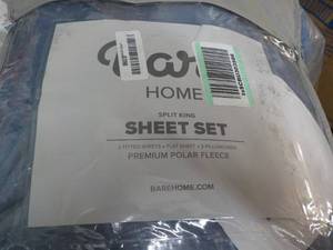 lot 145 image: Bare Home Split Cal King Sheet Set...