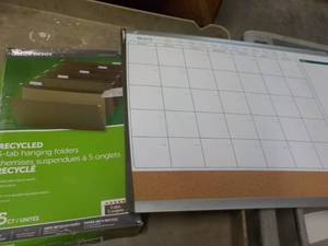 lot 66 image: Monthly Whiteboard with 5 tab hangi...