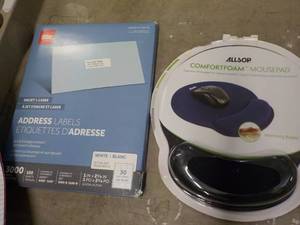 lot 71 image: Address Labels and Mousepad...