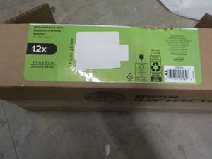 lot 73 image: White Address Labels 12 rolls...