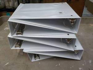 lot 74 image: 6 - 2 White Binders...