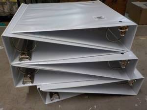 lot 75 image: 6 - 2 White Binders...