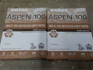 lot 79 image: 2 Aspen  Multi Use Copy Paper 500 s...