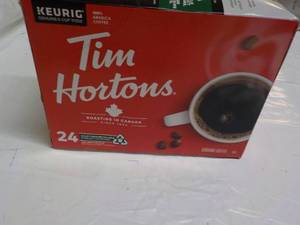 lot 152 image: Keurig Tim Hortons 24 pods Ground C...