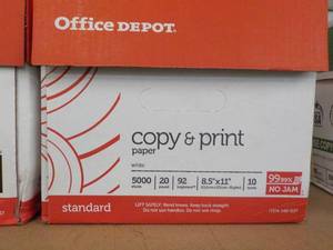 lot 14 image: Office Depot 5000 Sheets 8 12 x 11...